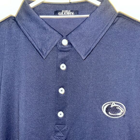 New Retro Style Penn State PSU Nittany Lions For the Glory Golf Polo Shirt M NWT - Picture 2 of 4
